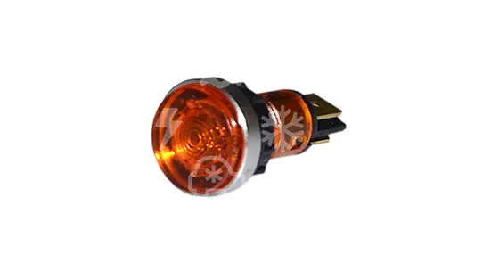 světlo signalizační oranžové se závitem, otvor 12 mm, max 120°C